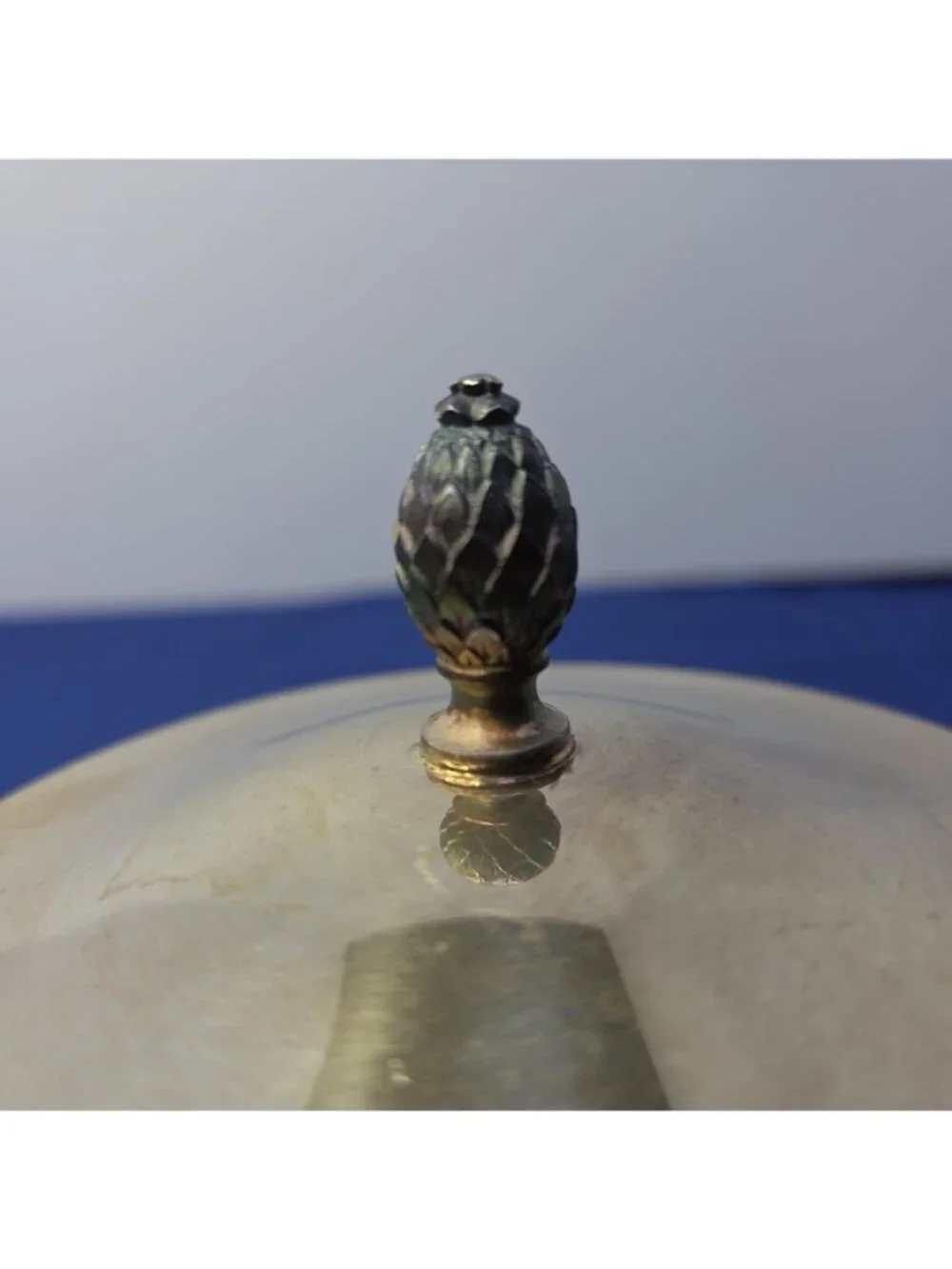 VTG Paul Revere Reproduction Wm A Rogers Silverplated Candy Dish Pineapple Lid
